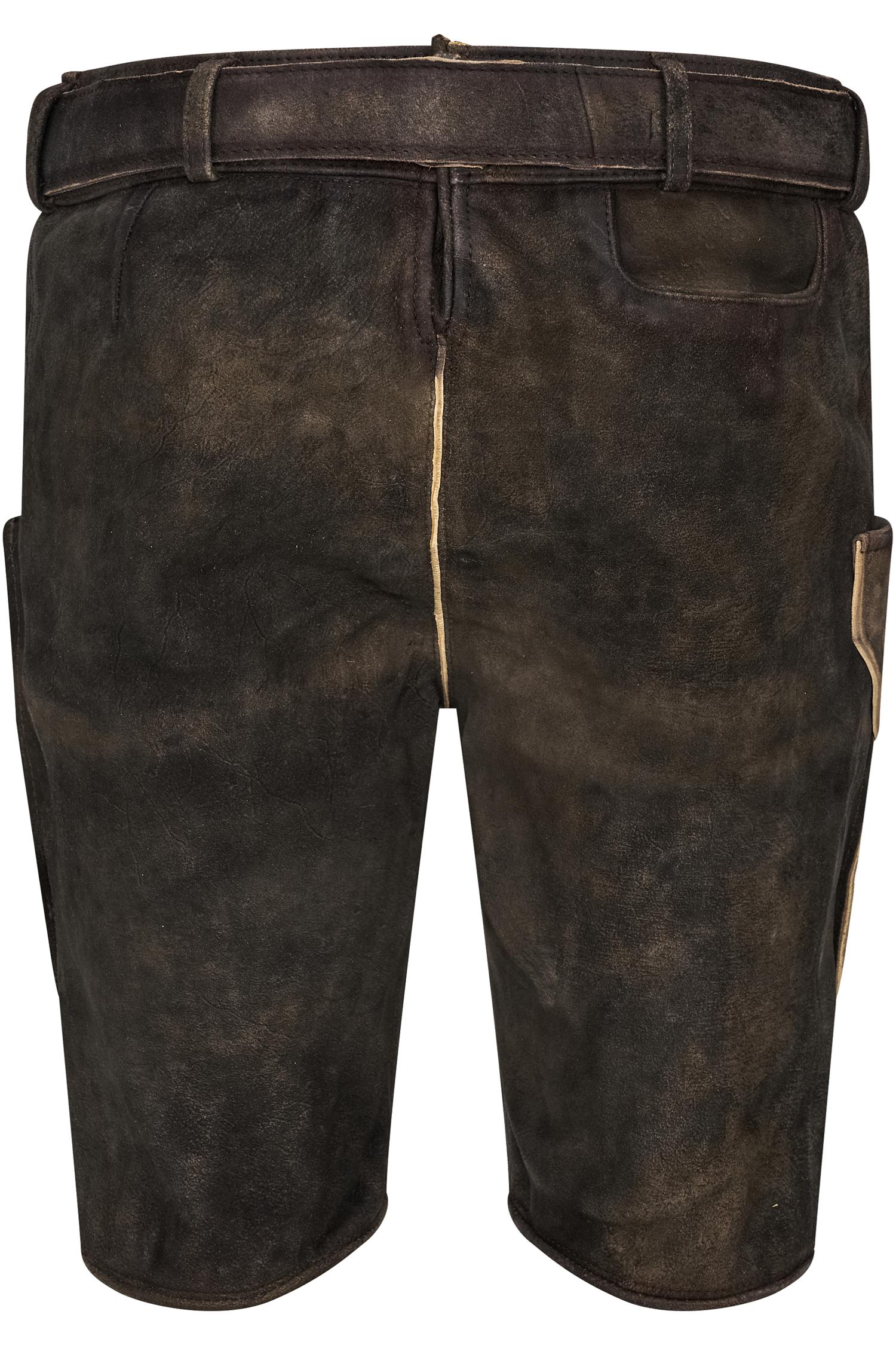 Gamsbock Lederhose Lemuel in Grau